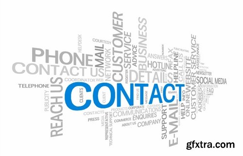 Tag Cloud of Different Words for Business 2, 25xEPS