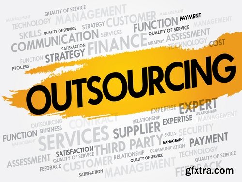 Tag Cloud of Different Words for Business 2, 25xEPS