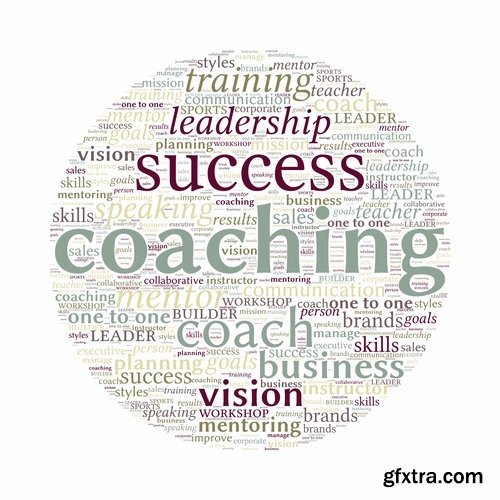 Tag Cloud of Different Words for Business 2, 25xEPS