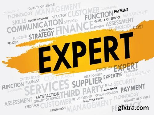 Tag Cloud of Different Words for Business 2, 25xEPS