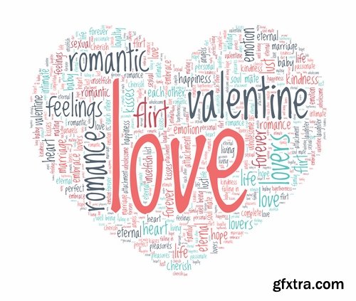 Tag Cloud of Different Words for Business 2, 25xEPS