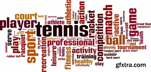 Tag Cloud of Different Words for Business 2, 25xEPS