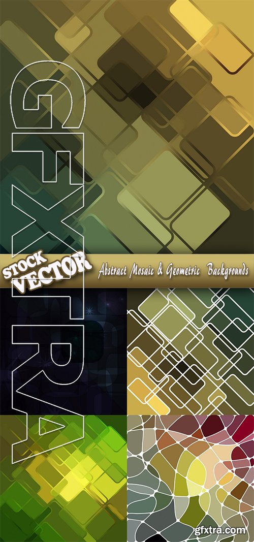 Stock Vector - Abstract Mosaic & Geometric Backgrounds