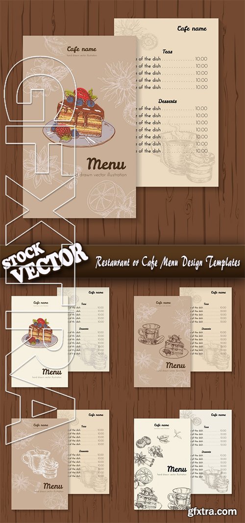 Stock Vector - Restaurant or Cafe Menu Design Templates