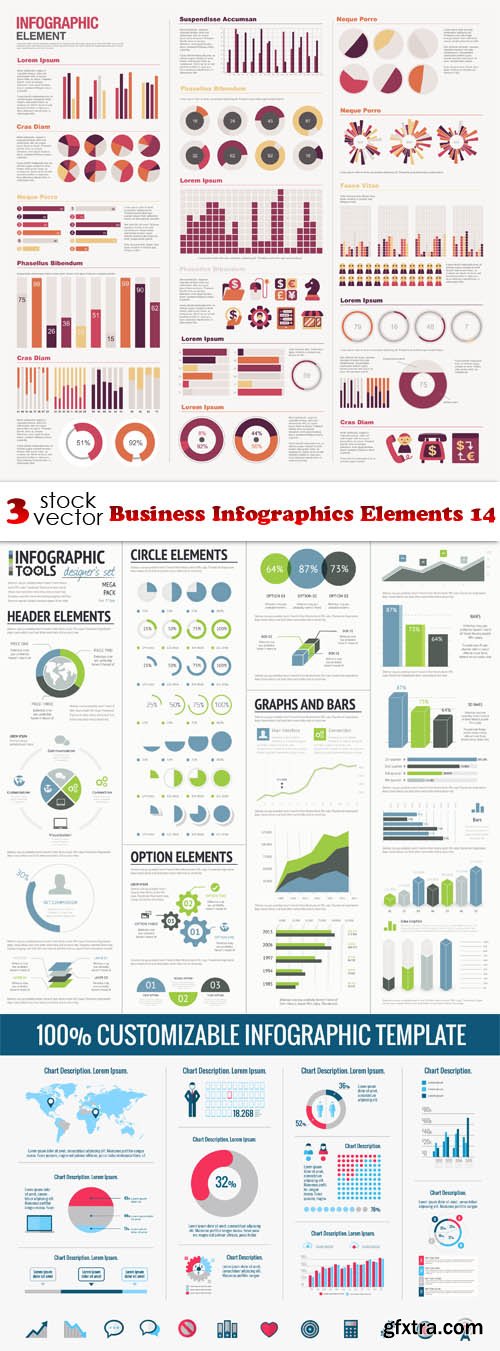 Vectors - Business Infographics Elements 14