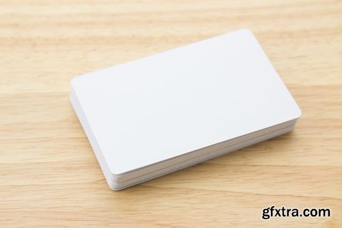 Stock Photos - Blank Business Cards on a Desk