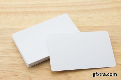 Stock Photos - Blank Business Cards on a Desk