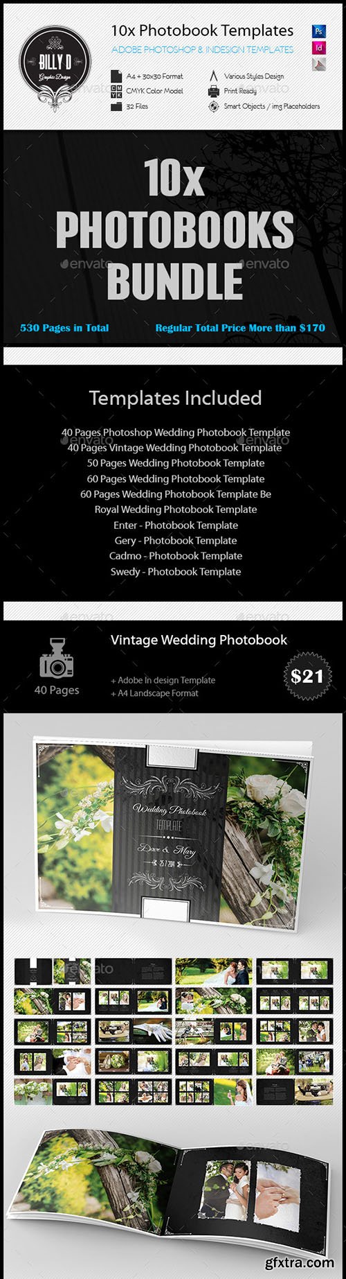 GraphicRiver 10x Photobook Templates Bundle 10589921