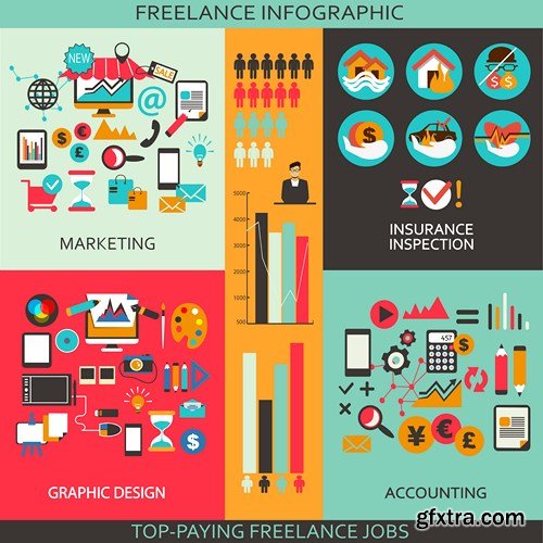 Flat Design Elements 2, 25xEPS