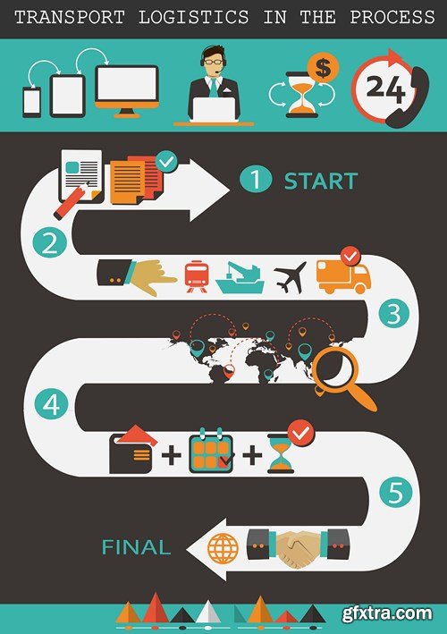 Flat Design Elements 2, 25xEPS