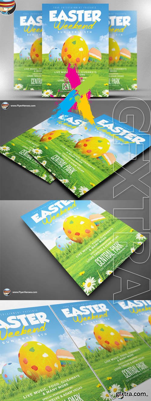 CM - Easter Weekend Flyer Template 2