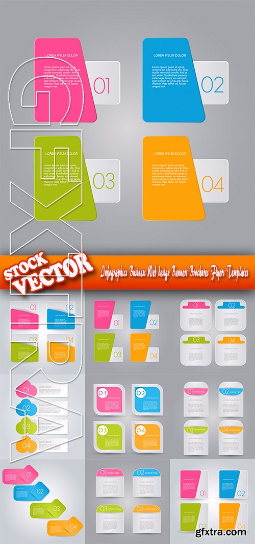 Stock Vector - Infographics Business Web design Banners Brochures Flyers Templates