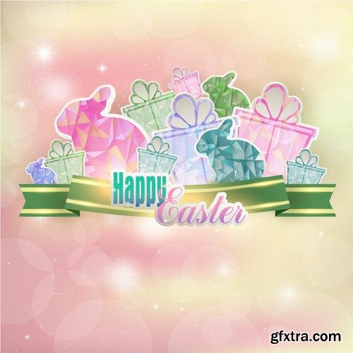 Stock Vector - Happy Easter Design Elements, 25EPS