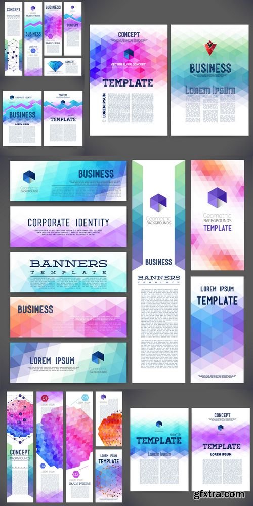 Vector - Abstract Design Banners & Brochures