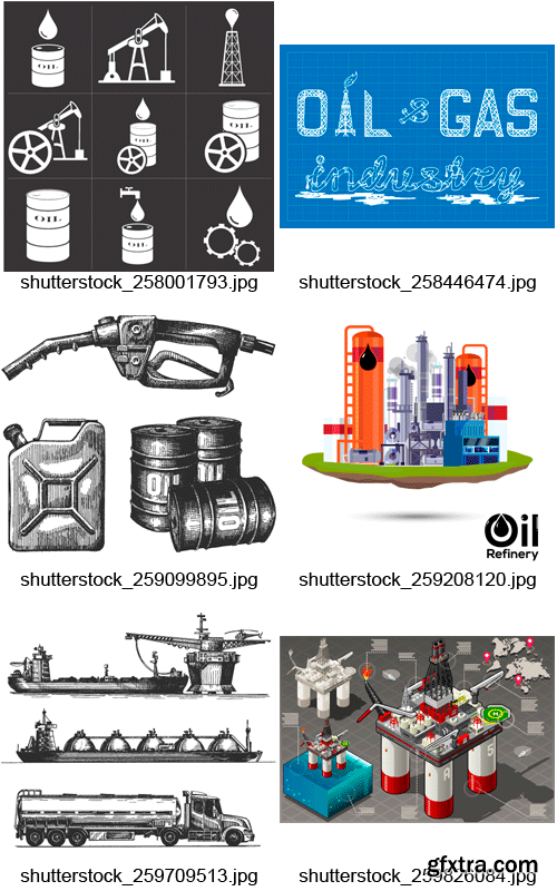 Amazing SS - Oil &amp; Gas Industry, Energy Source, 25xEPS