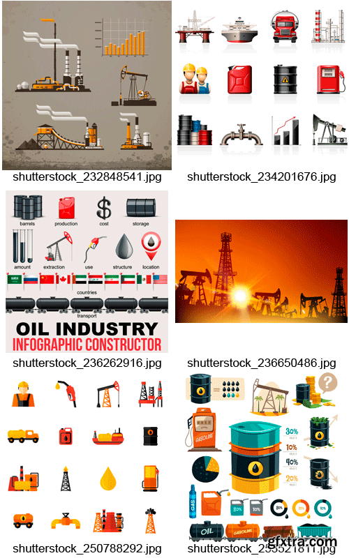 Amazing SS - Oil &amp; Gas Industry, Energy Source, 25xEPS