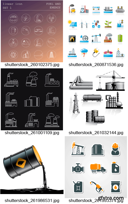 Amazing SS - Oil &amp; Gas Industry, Energy Source, 25xEPS