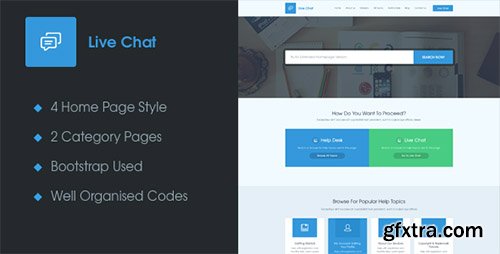 ThemeForest - Live Chat v1.0 - A Responsive Help Desk Support Template - FULL