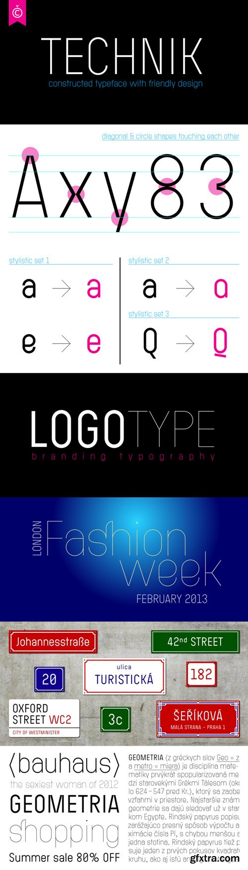 Technik Font Family $75 Technik Font Family $75