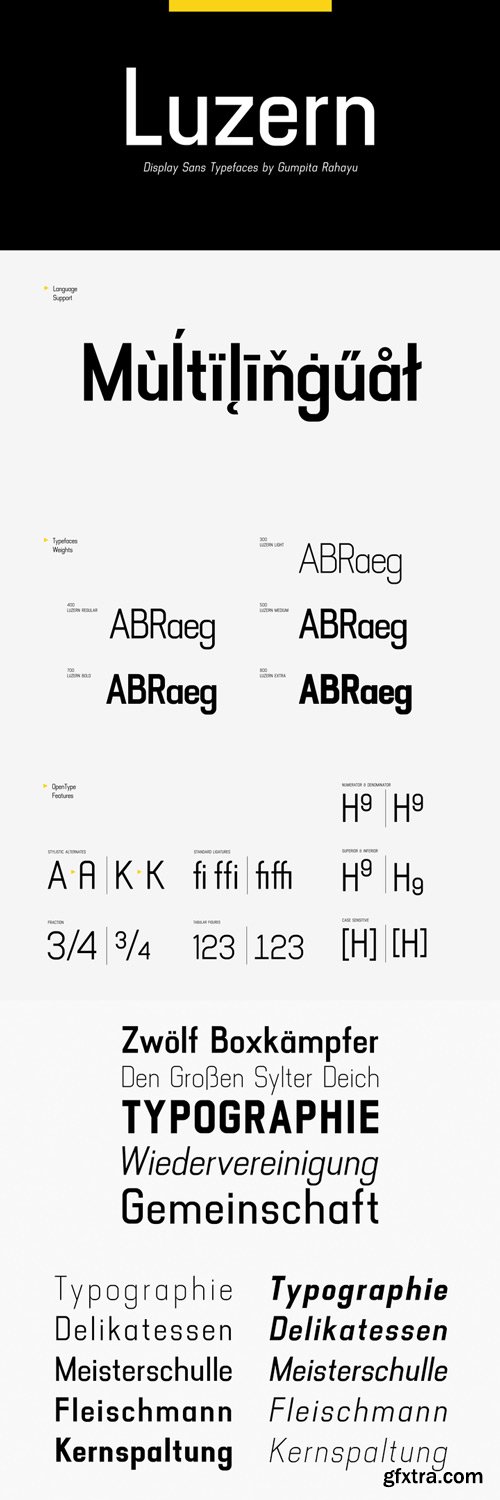 Luzern Font Family $80 Luzern Font Family $80