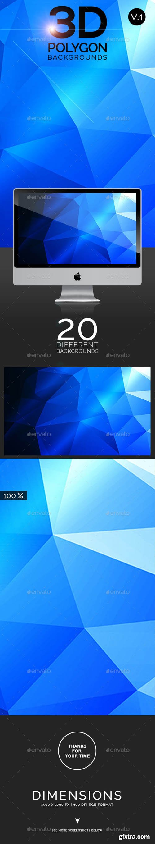 GR - 3D Polygon backgrounds Vol.1