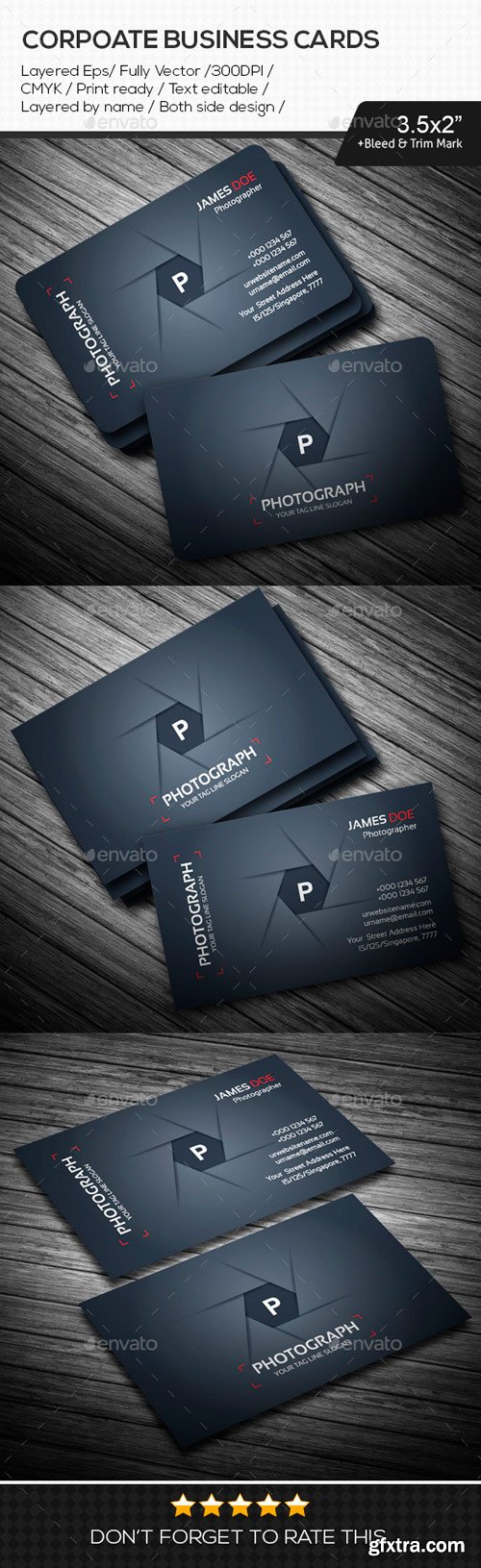 GR - Photograph Corporate Business Cards