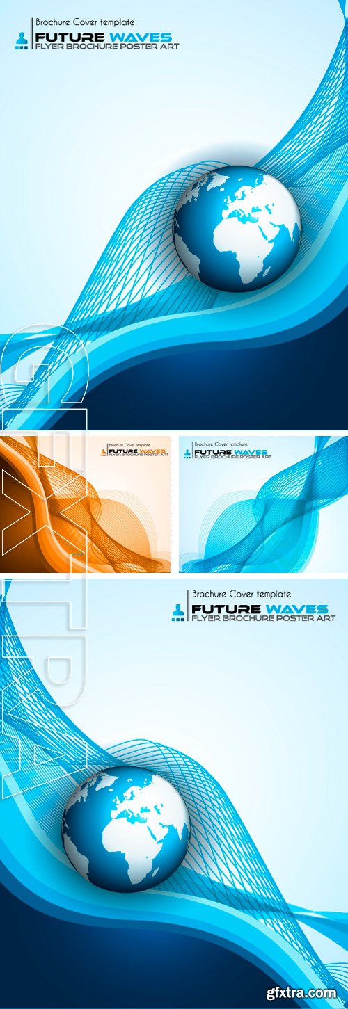 Stock Vectors - Abtract waves background for brochures and flyers design