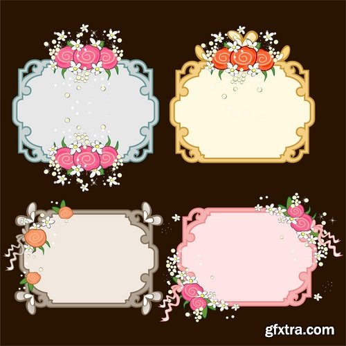 Collection of different wedding invitation cards #6-25 Eps