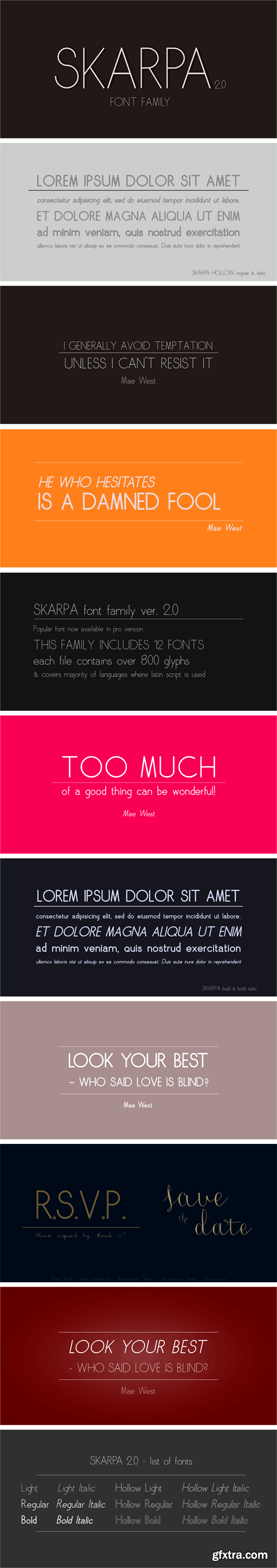 Skarpa 2.0 Font Family Skarpa 2.0 Font Family