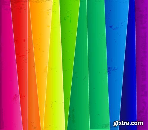 Rainbow Vector Backgrounds - 10x EPS
