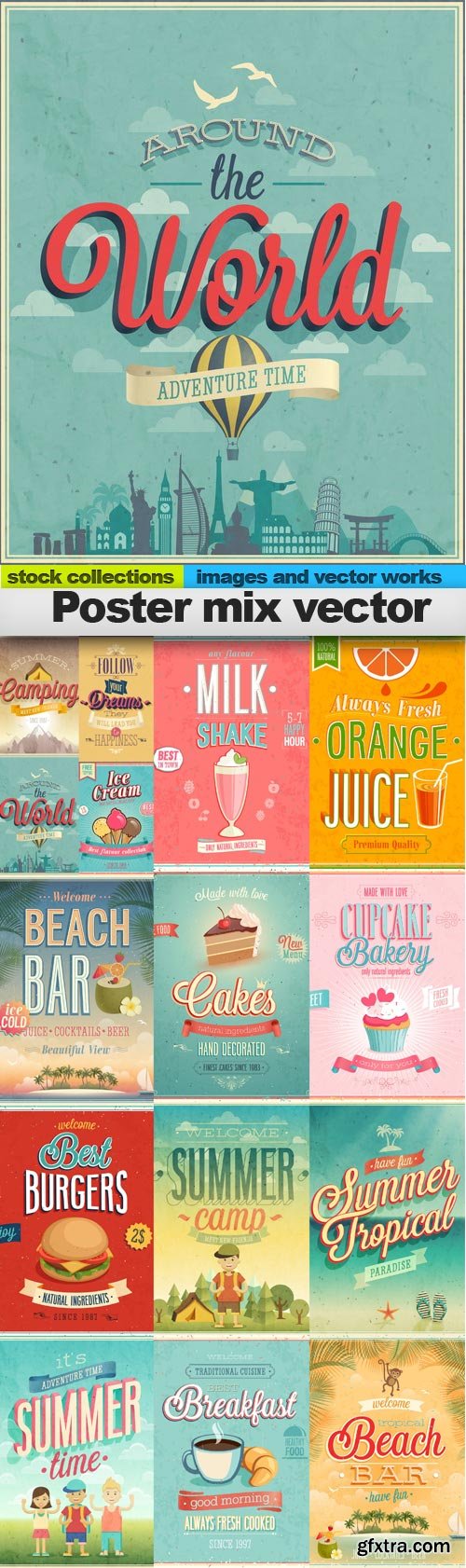 Poster mix vector, 15 xEPS