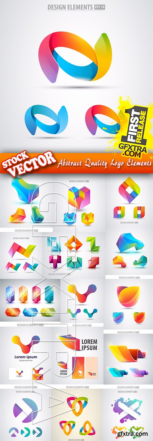 Stock Vector - Abstract Quality Logo Elements, 40EPS