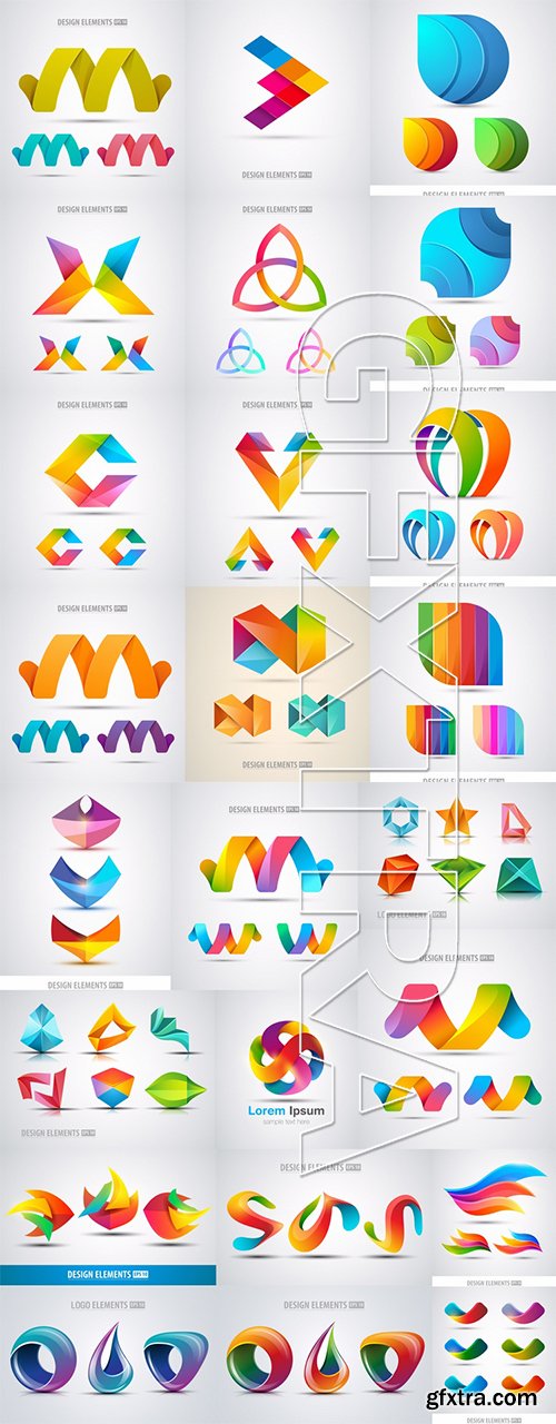 Stock Vector - Abstract Quality Logo Elements, 40EPS
