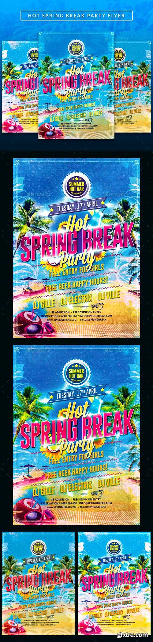 GR - Hot Spring Break party Flyer