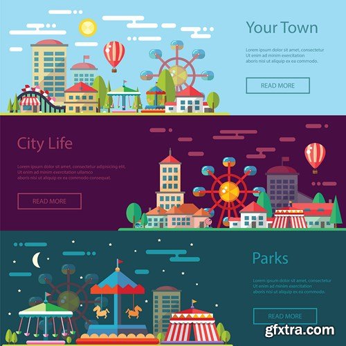 Tourism and Travel - Flat Collection, 25xEPS