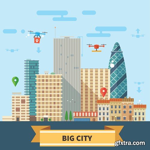 Tourism and Travel - Flat Collection, 25xEPS