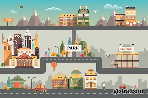 Tourism and Travel - Flat Collection, 25xEPS