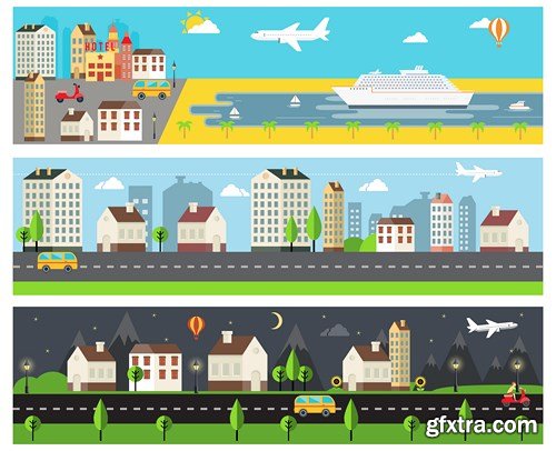 Tourism and Travel - Flat Collection, 25xEPS