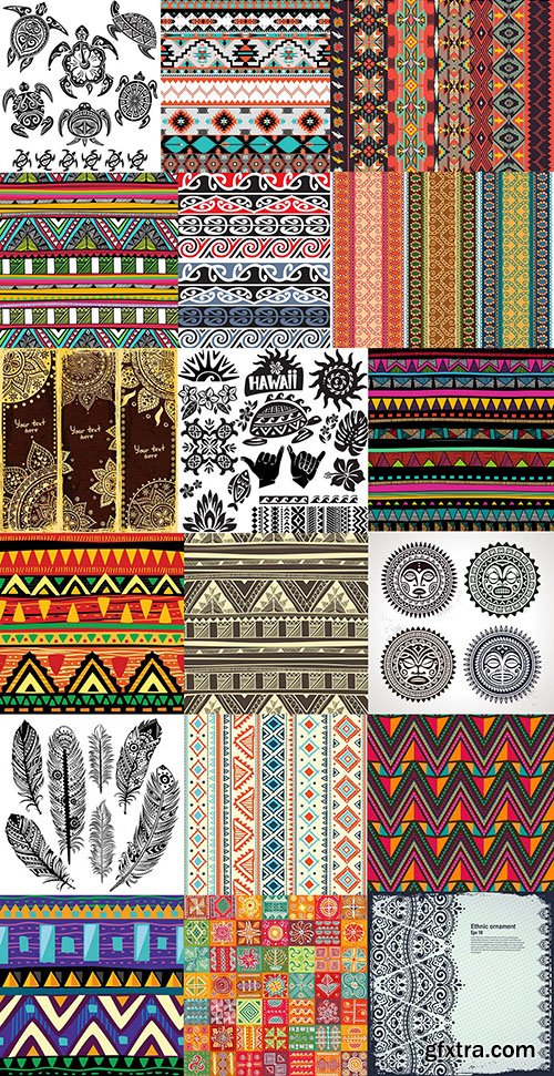 Tribal &amp; Ethnic Ornament, 25xEPS