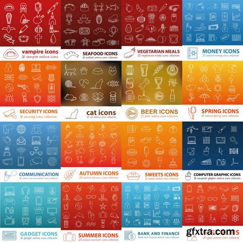 Icons Collection #19 - 25 Vector