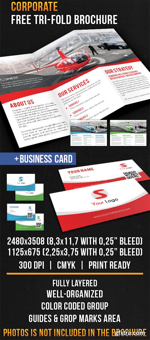 Corporate Tri-Fold Brochure PSD