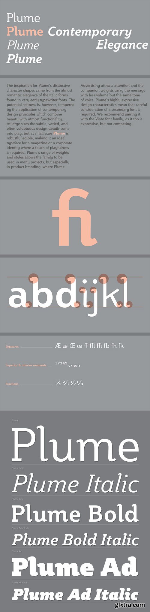 Plume - For Magazine &amp; Corporate Identity 6xOTF $400