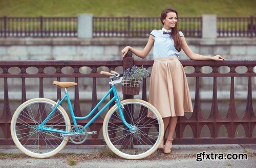 Girls and bicycles