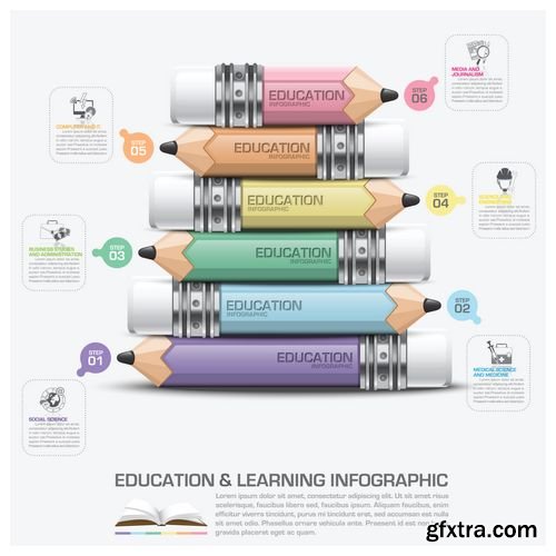 Vector - Education And Learning Infographic Elements
