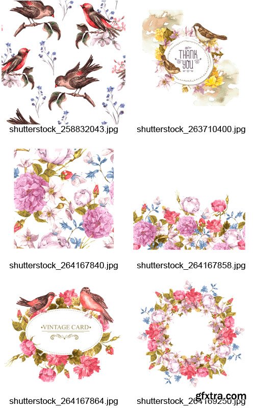 Amazing SS - Floral & Watercolor Design, 25xEPS Amazing SS - Floral & Watercolor Design, 25xEPS