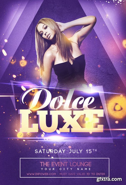 Dolce Luxe Party Flyer Template Dolce Luxe Party Flyer Template