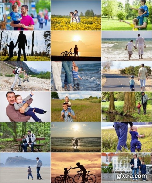 Collection dad walking with baby sunset beach bike trip 25 HQ Jpeg