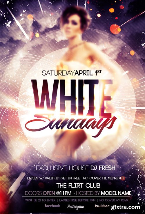 All White PSD Flyer Template All White PSD Flyer Template