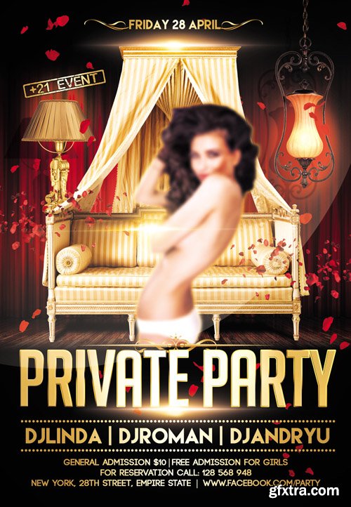 Private Party Flyer Template FB Cover Private Party Flyer Template FB Cover