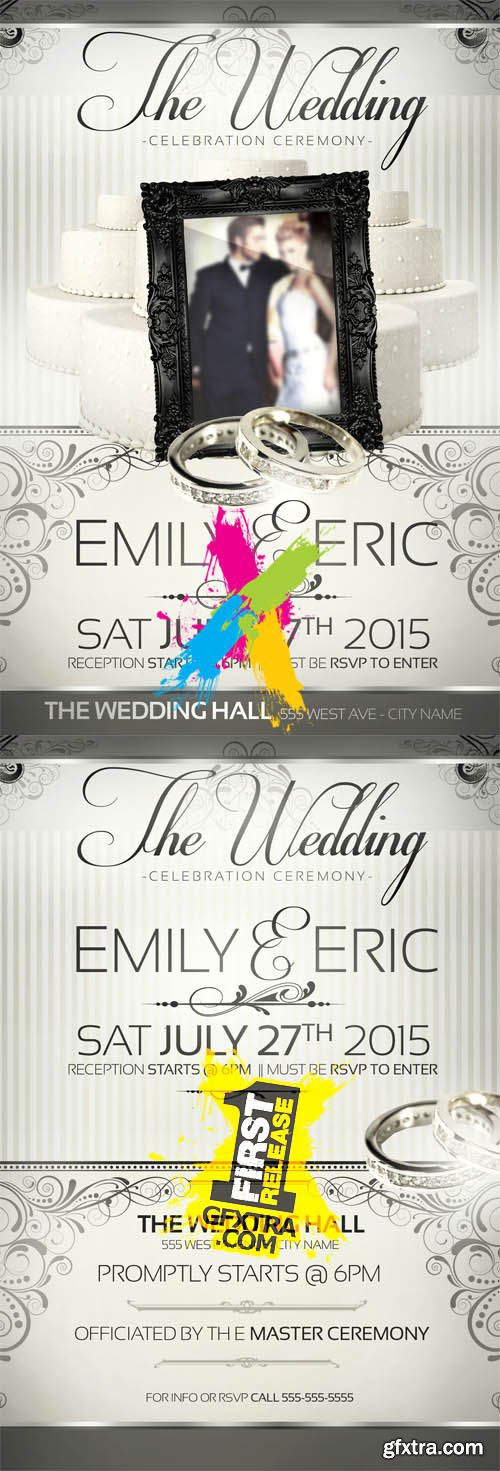 The Wedding PSD Flyer Templates The Wedding PSD Flyer Templates